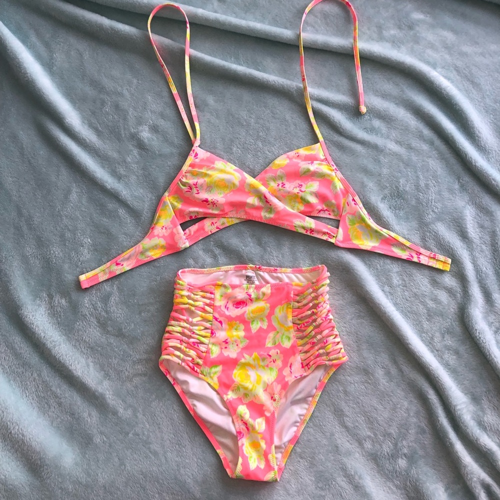 Not For Sale-Traded❤️VS PINK high waisted bikini
